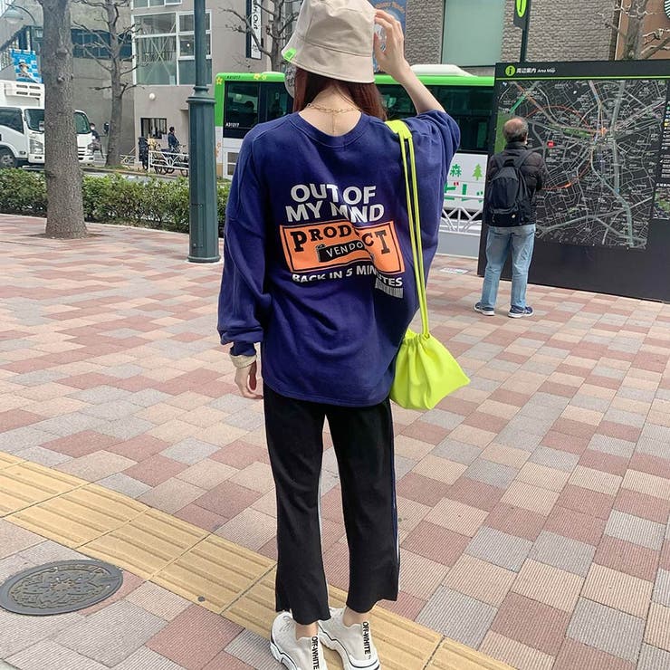 バックネオンロゴ使いビッグプルオーバー 超BIG スウェット | LAYLA | 詳細画像2 