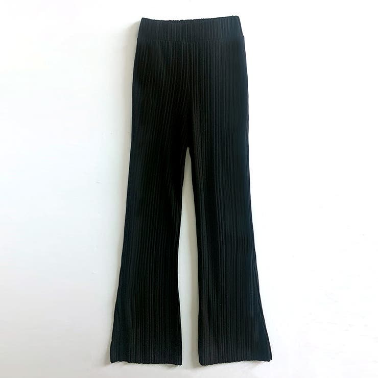 ブラック | 【韓国発】変形プリーツリラクシングワイドパンツ レディースファッション通販 ワイ… | LAYLA