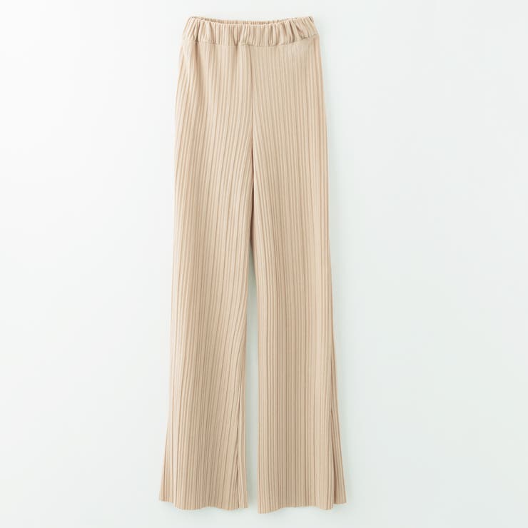 ベージュ | 【韓国発】変形プリーツリラクシングワイドパンツ レディースファッション通販 ワイ… | LAYLA
