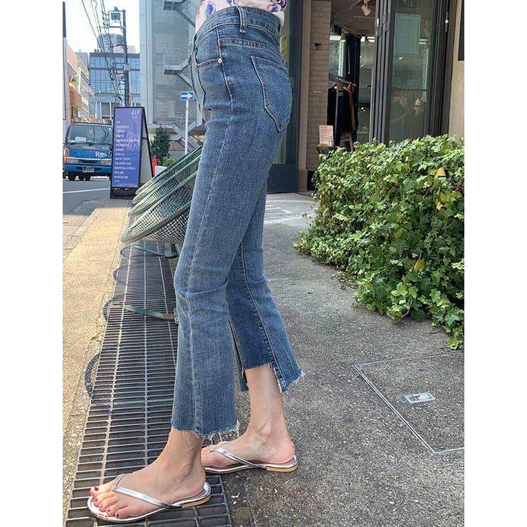 前スリットセンターラインデニムパンツ レディースファッション通販 デニムパンツ | LAYLA | 詳細画像6 