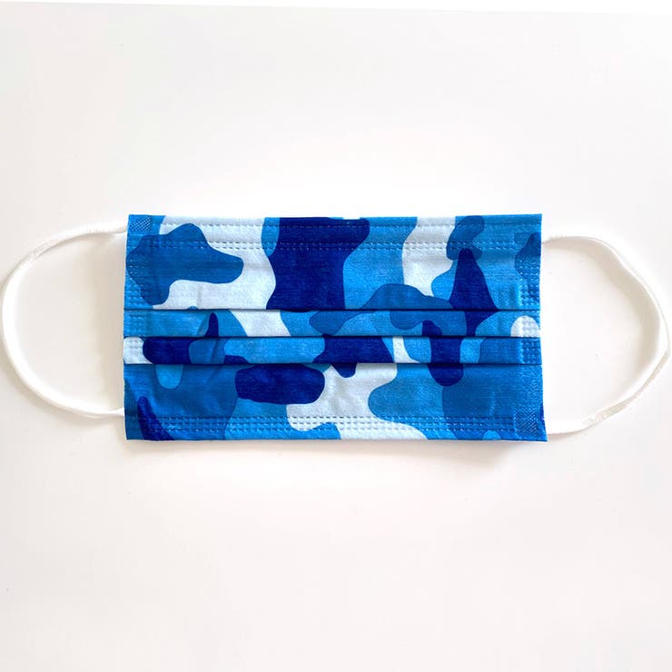 迷彩柄不織布3層ファッションマスク(各色×3枚計9枚入) デザインマスク カモフ… | LAYLA | 詳細画像7 