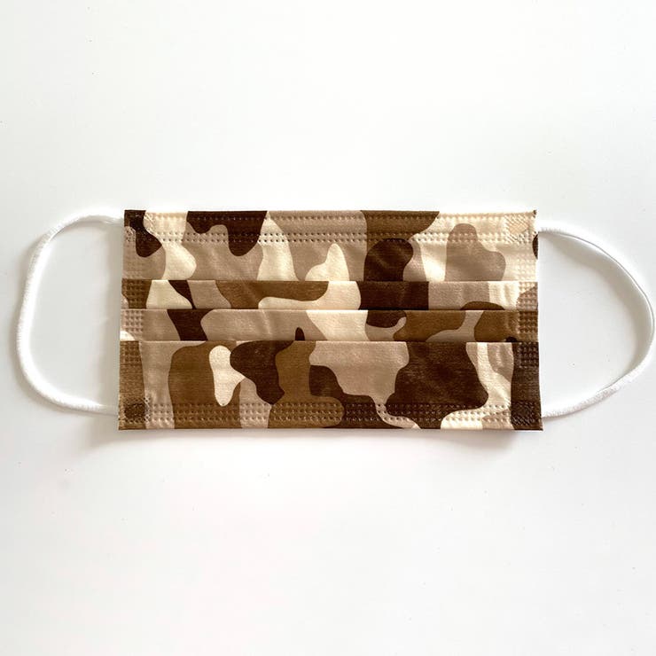 迷彩柄不織布3層ファッションマスク(各色×3枚計9枚入) デザインマスク カモフ… | LAYLA | 詳細画像9 
