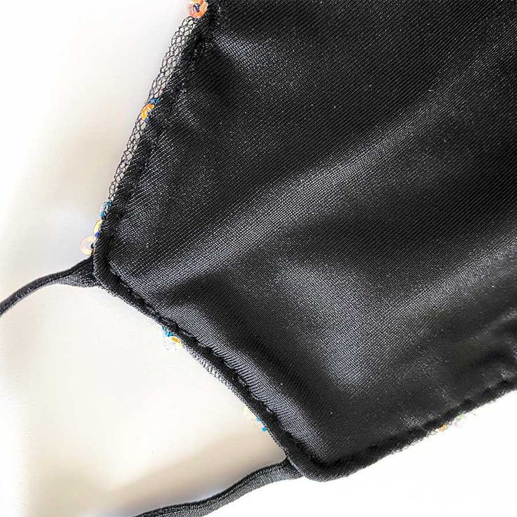 スパンコール付グリッターマスク 成人用 キラキラ | LAYLA | 詳細画像4 