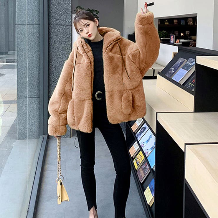 もふもふエコファーぬいぐるみジャケット ファッション通販 女性[品番