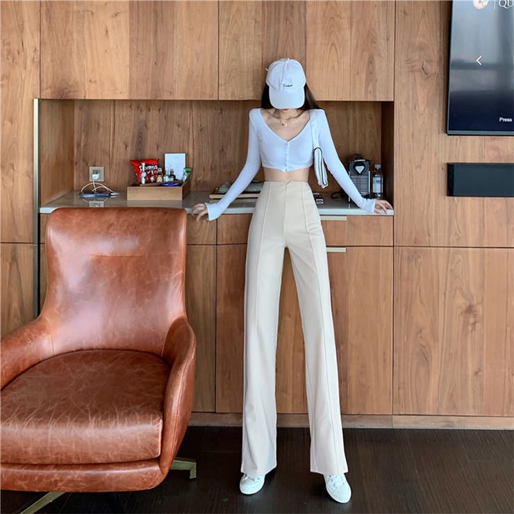 ハイウエストスタイルアップルーズパンツ ファッション通販 女性 | LAYLA | 詳細画像8 