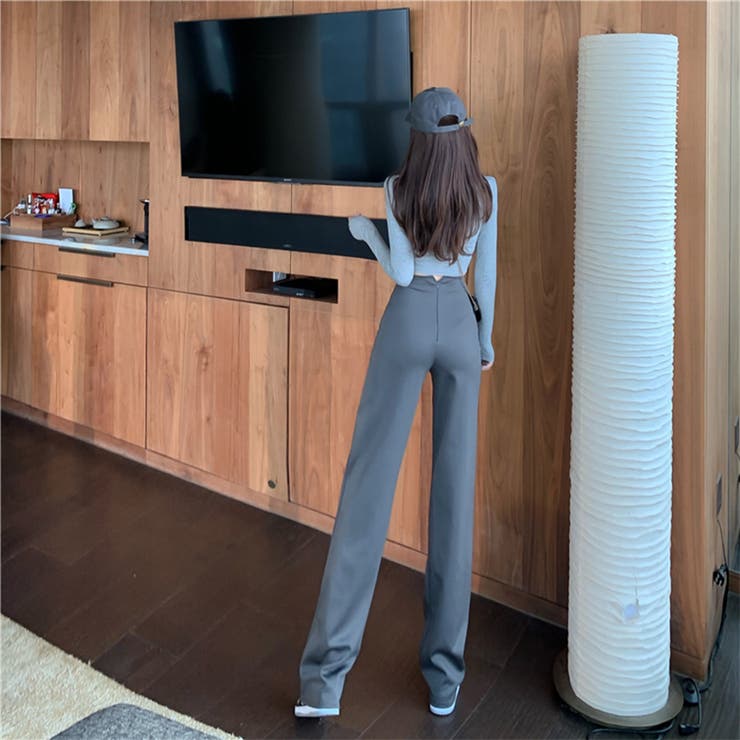 ハイウエストスタイルアップルーズパンツ ファッション通販 女性 | LAYLA | 詳細画像16 
