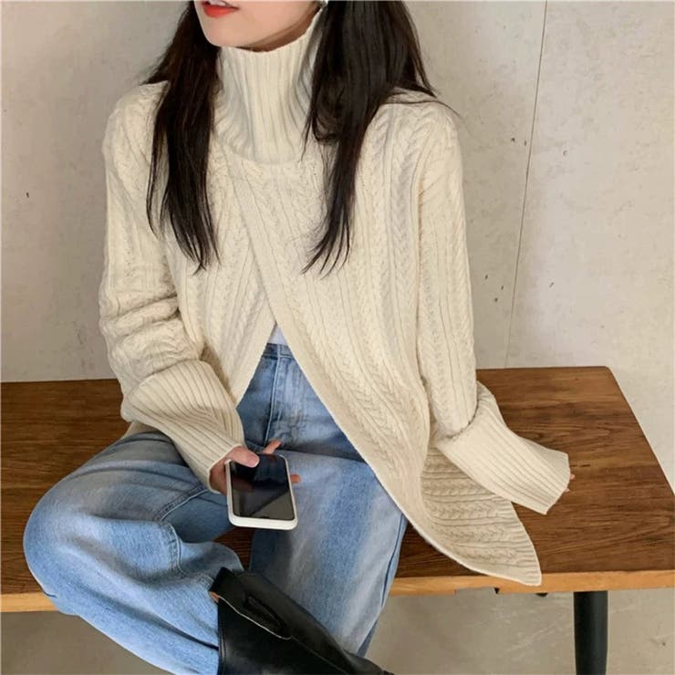 前スリットツイストニット 女性 レディース | LAYLA | 詳細画像9 