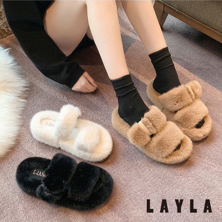 もふもふコンフォートファーサンダル 女性 レディース 品番 Lylw Layla ライラ のレディースファッション通販 毎日送料無料 Shoplist ショップリスト