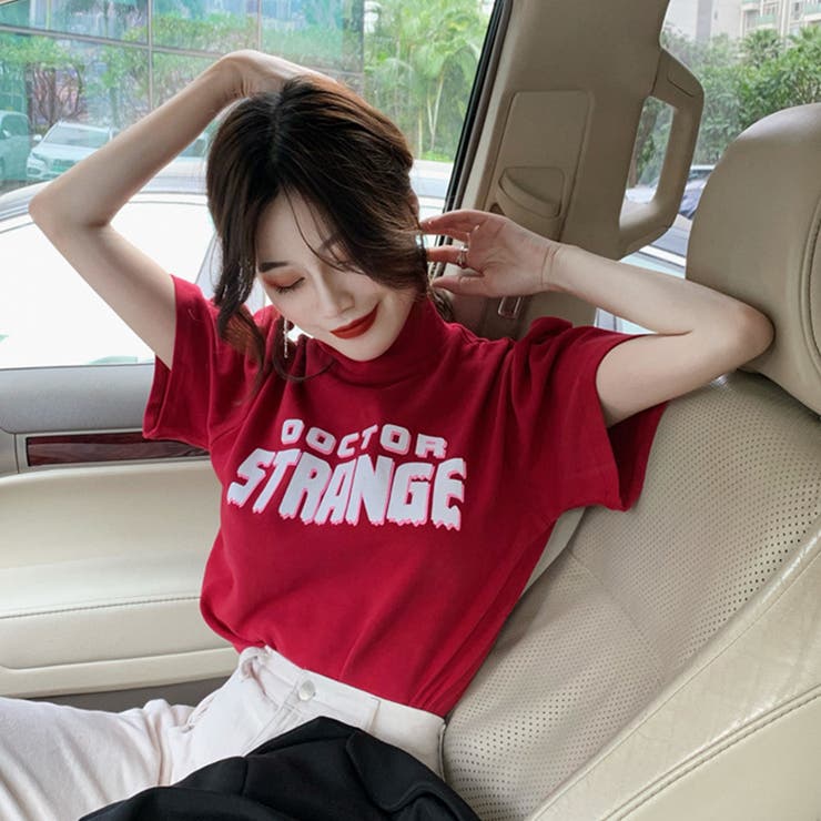 バブルスリーブプチハイネックロゴTシャツ ファッション通販 女性 | LAYLA | 詳細画像10 