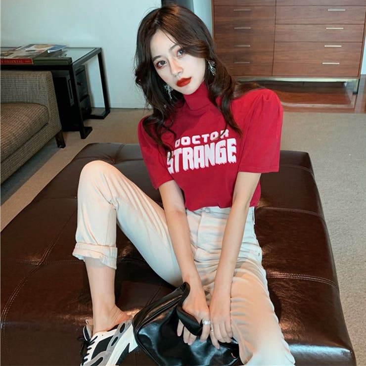 バブルスリーブプチハイネックロゴTシャツ ファッション通販 女性 | LAYLA | 詳細画像11 
