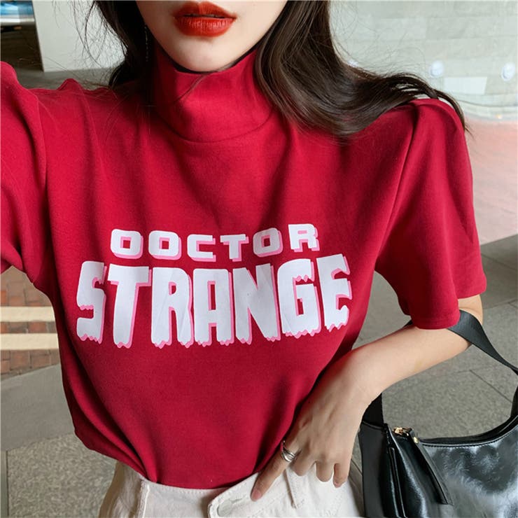 バブルスリーブプチハイネックロゴTシャツ ファッション通販 女性 | LAYLA | 詳細画像2 