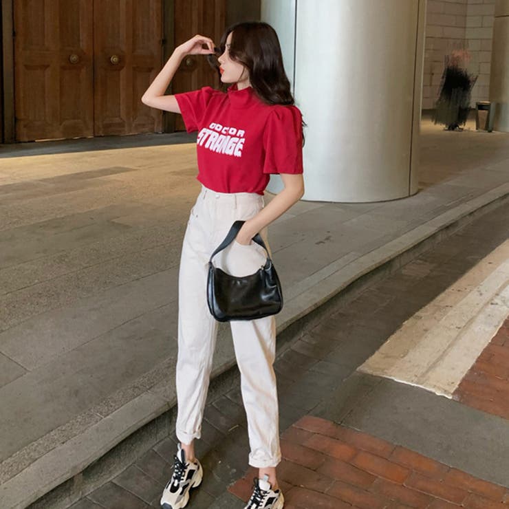 バブルスリーブプチハイネックロゴTシャツ ファッション通販 女性 | LAYLA | 詳細画像9 
