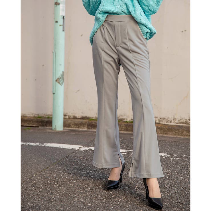 裾スリット美脚フレアーパンツ ファッション通販 女性 | LAYLA | 詳細画像1 