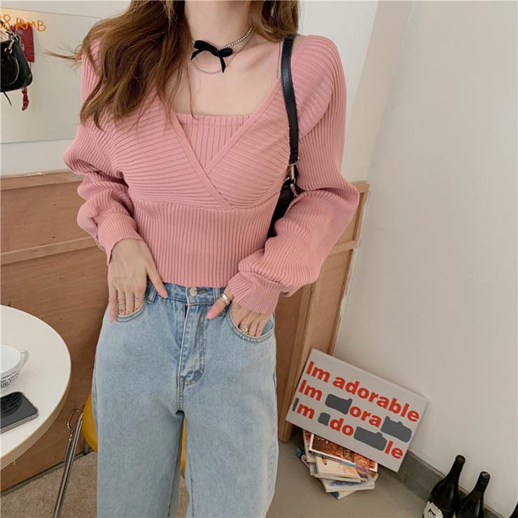 ♪♪♪‼️✨❣️未使用モラビトのセーター✨❣️ PAPARAZZIジャカードニットTOPS[品番：MKSW0012998]｜GYDA