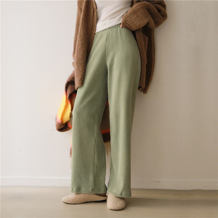 リブワイドカラーパンツ 女性 レディース | LAYLA | 詳細画像13 