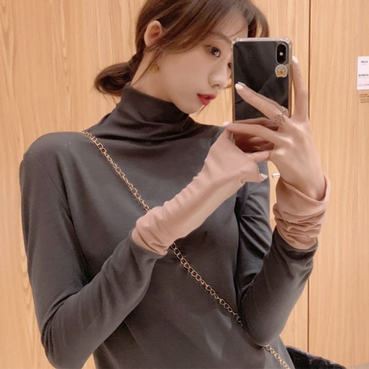 袖くしゅ配色ハイネックカットソー ファッション通販 女性 | LAYLA | 詳細画像10 