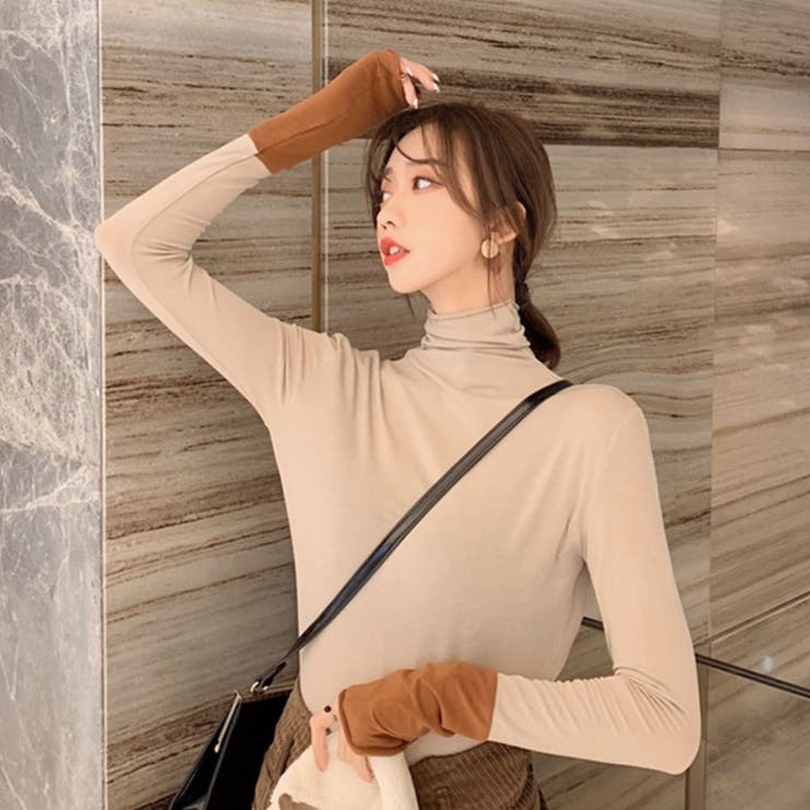 袖くしゅ配色ハイネックカットソー ファッション通販 女性 | LAYLA | 詳細画像11 