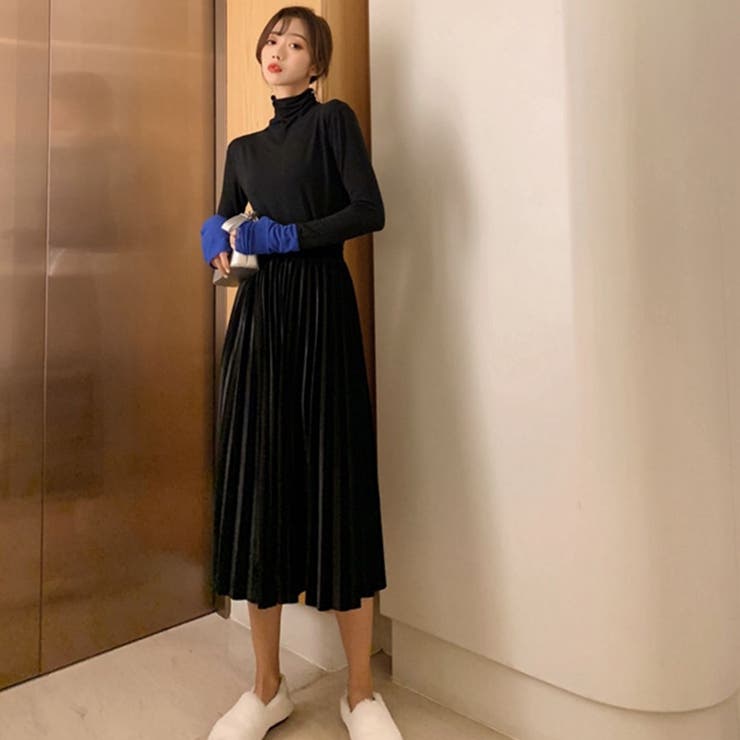 袖くしゅ配色ハイネックカットソー ファッション通販 女性 | LAYLA | 詳細画像4 