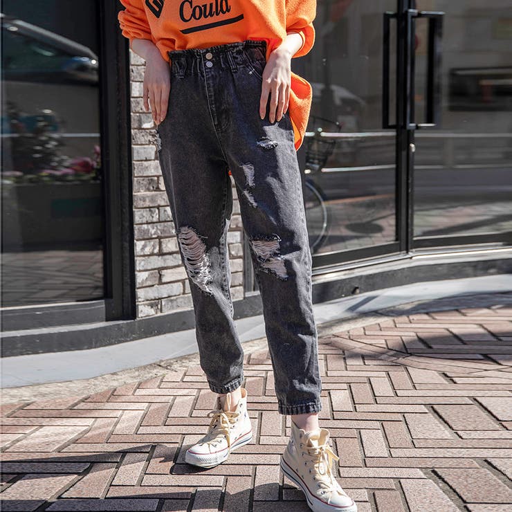 デニムブロークンイージーマムパンツ ファッション通販 女性 | LAYLA | 詳細画像11 