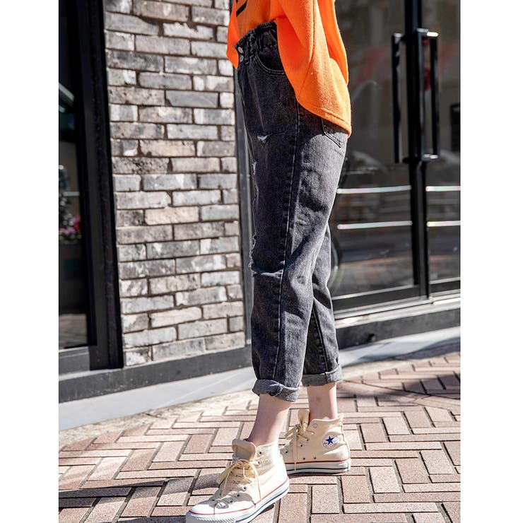 デニムブロークンイージーマムパンツ ファッション通販 女性 | LAYLA | 詳細画像13 