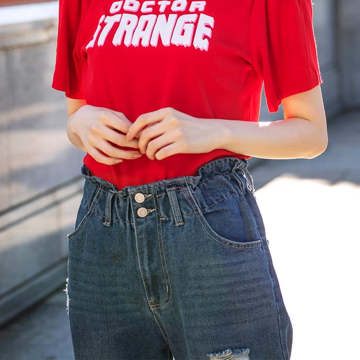 デニムブロークンイージーマムパンツ ファッション通販 女性 | LAYLA | 詳細画像14 