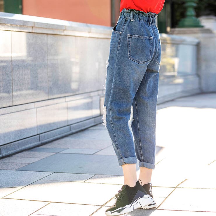 デニムブロークンイージーマムパンツ ファッション通販 女性 | LAYLA | 詳細画像5 