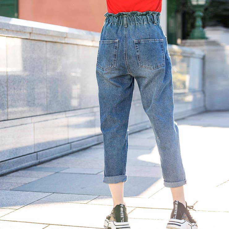 デニムブロークンイージーマムパンツ ファッション通販 女性 | LAYLA | 詳細画像6 