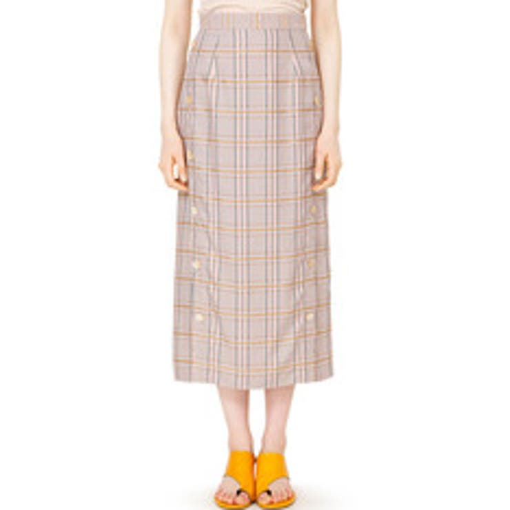Woven Check Line Skirt | LE CIEL BLEU outlet | 詳細画像4 