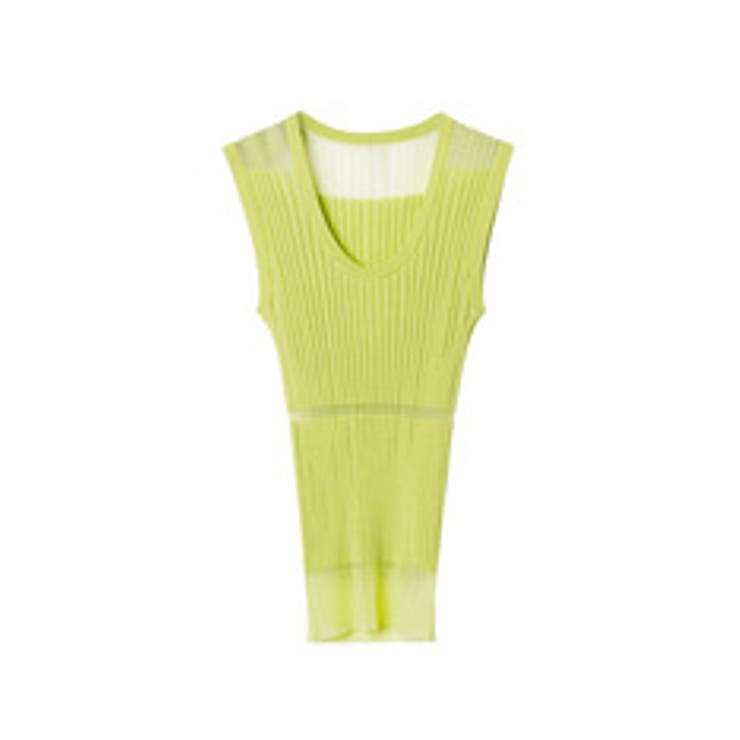 Sheer Blocking Tank Top | LE CIEL BLEU outlet | 詳細画像5 