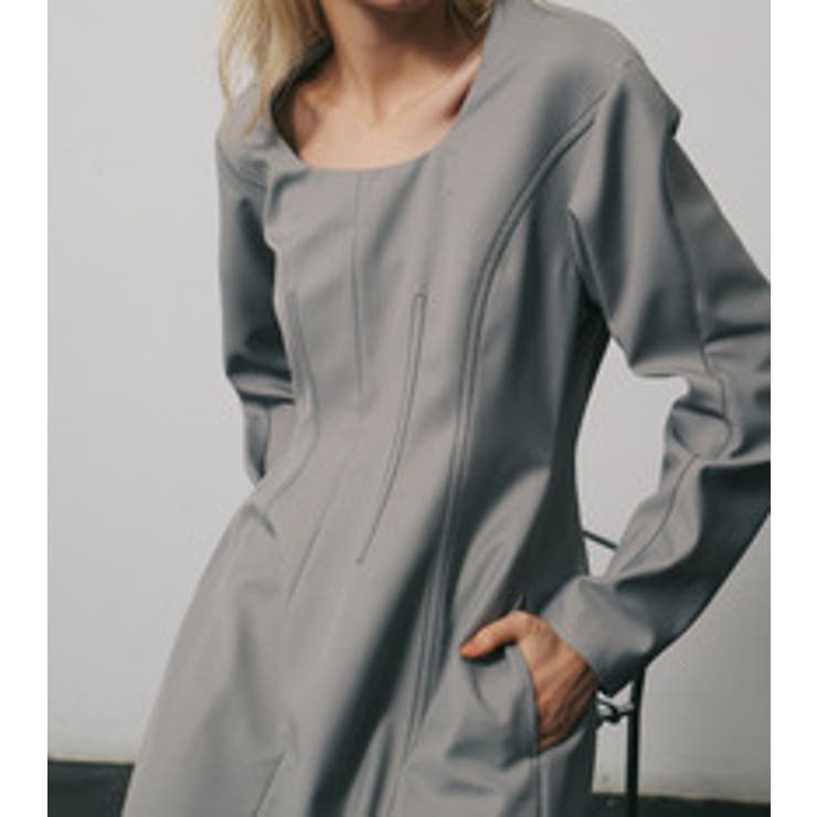 Contrast Stetch Dress | LE CIEL BLEU outlet | 詳細画像2 