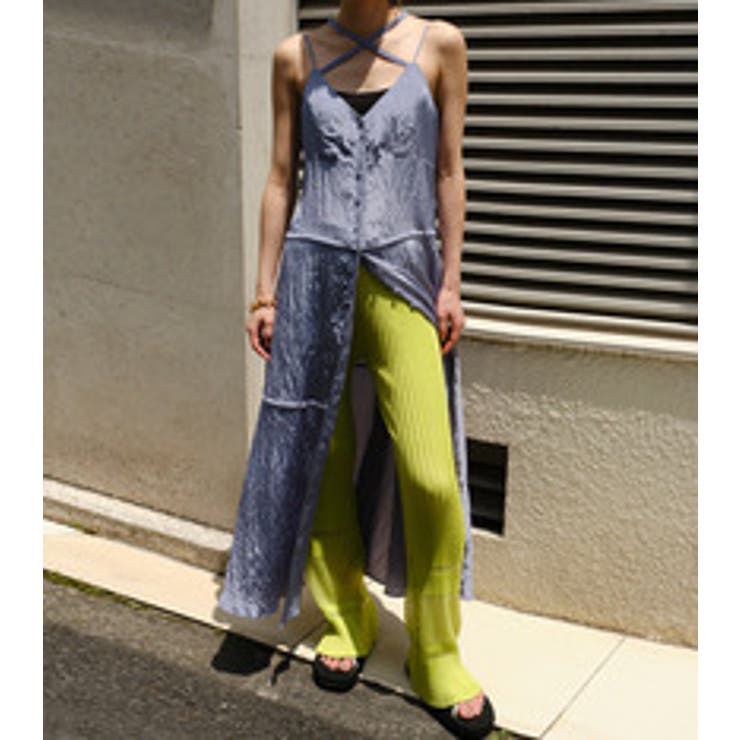 Transparent Rib Knit Pants | LE CIEL BLEU outlet | 詳細画像1 