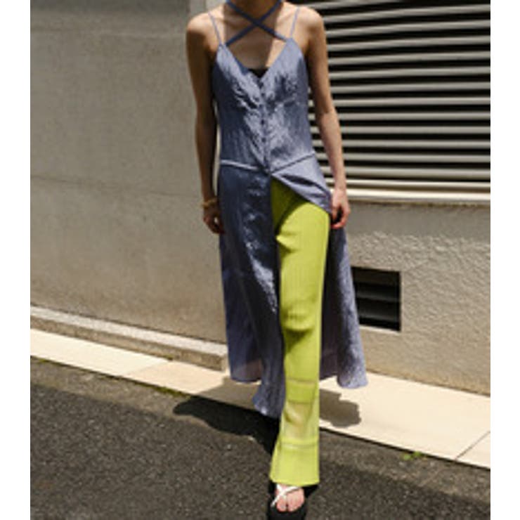 Transparent Rib Knit Pants | LE CIEL BLEU outlet | 詳細画像2 