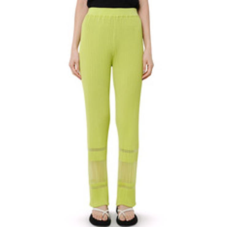 Transparent Rib Knit Pants | LE CIEL BLEU outlet | 詳細画像3 