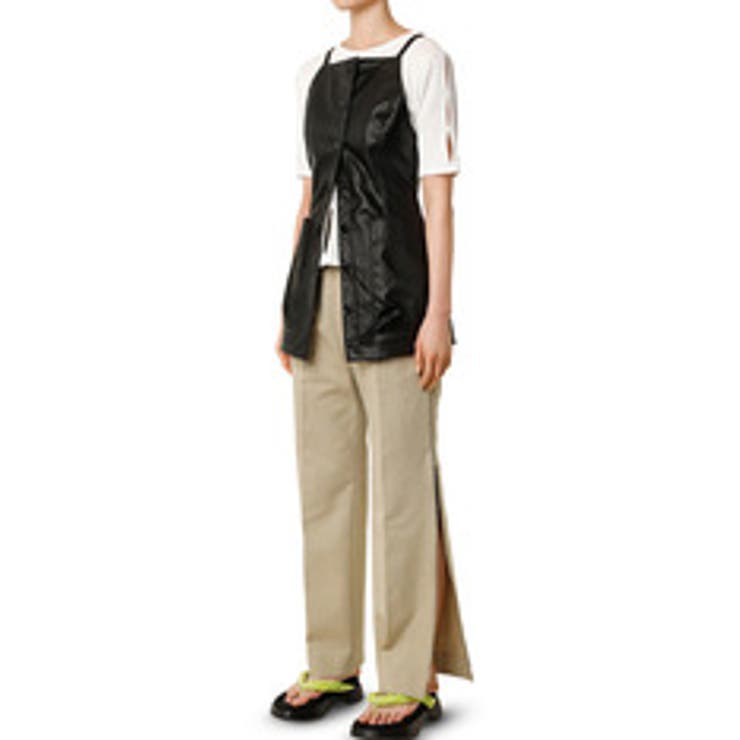 Faux Leather Cami Top | LE CIEL BLEU outlet | 詳細画像1 
