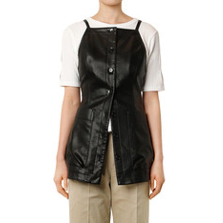 Faux Leather Cami Top | LE CIEL BLEU outlet | 詳細画像2 