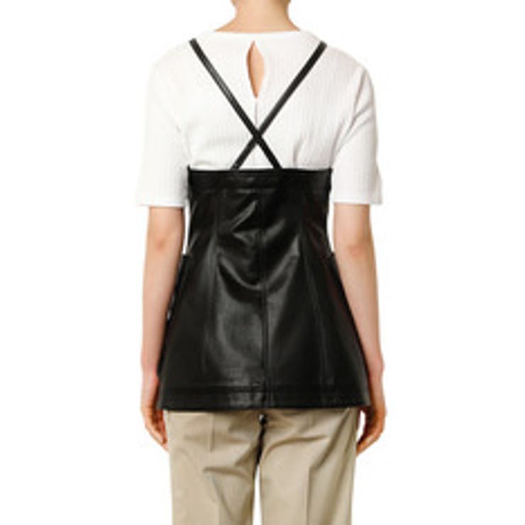 Faux Leather Cami Top | LE CIEL BLEU outlet | 詳細画像3 