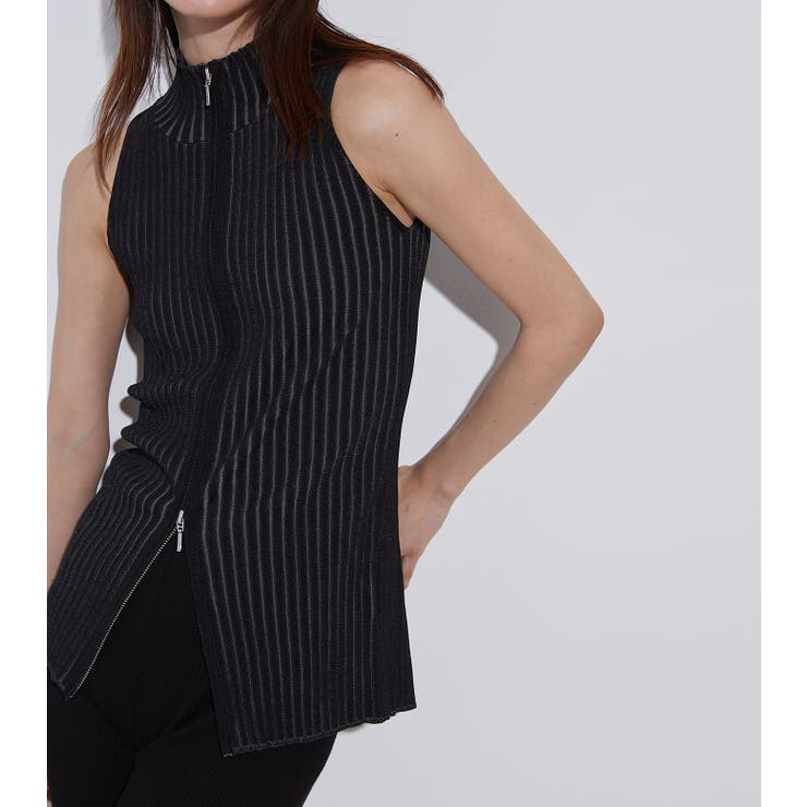 Zip Knit Top | LE CIEL BLEU outlet | 詳細画像1 