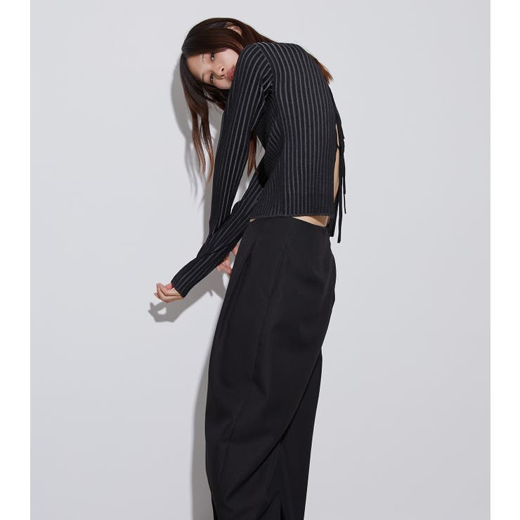 Lace-up Rib Knit | LE CIEL BLEU outlet | 詳細画像3 