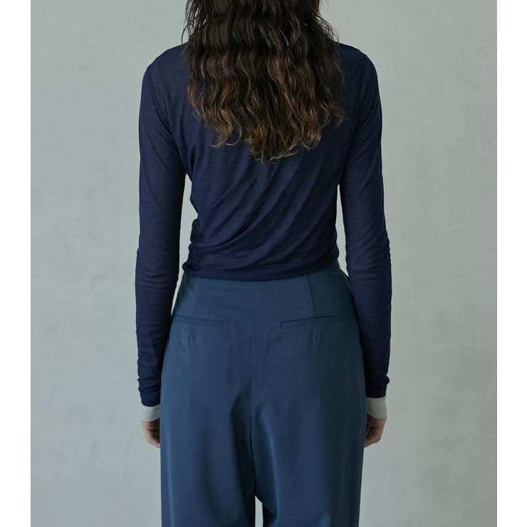 Double Layered Sheer Top | LE CIEL BLEU outlet | 詳細画像6 