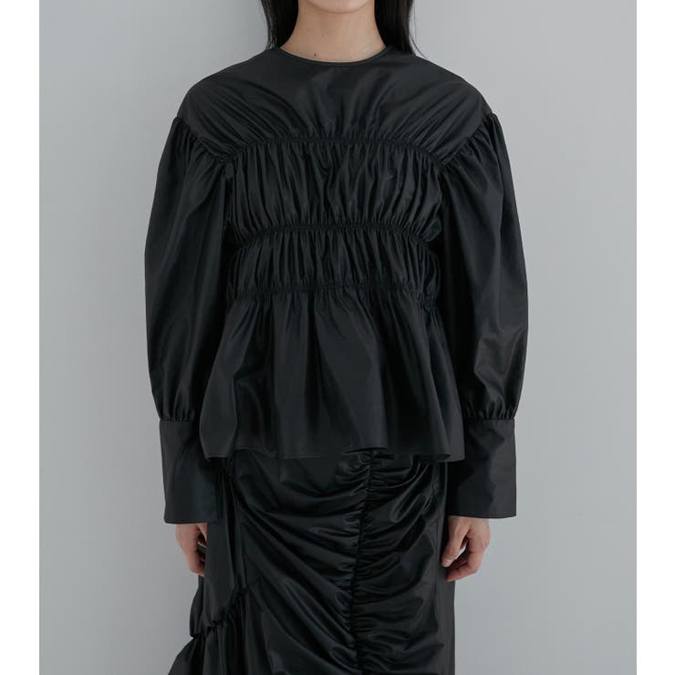 Back Ribbon Shirring Blouse | LE CIEL BLEU outlet | 詳細画像13 