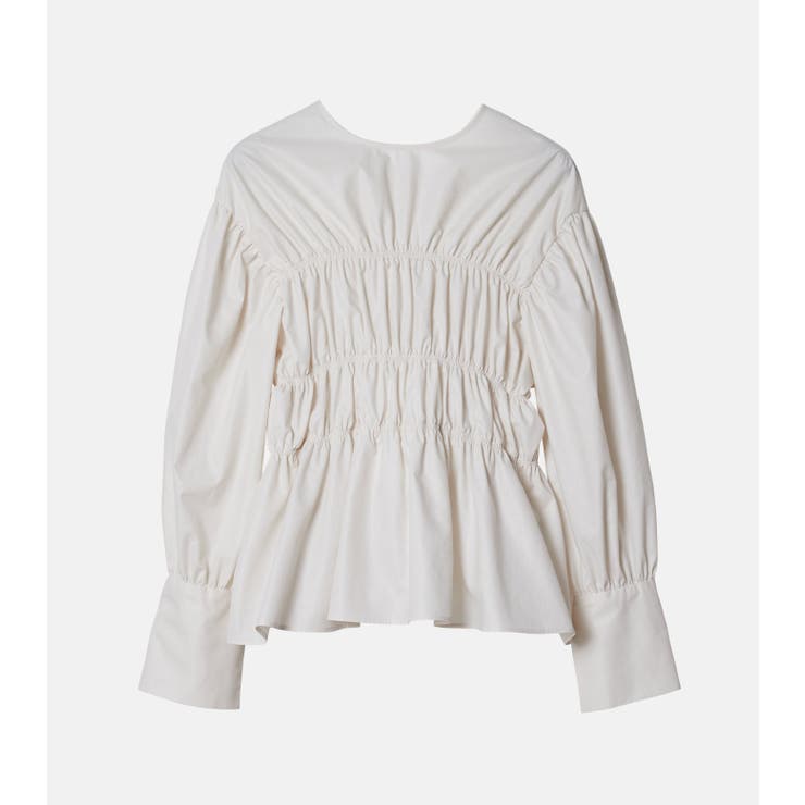 Back Ribbon Shirring Blouse | LE CIEL BLEU outlet | 詳細画像7 