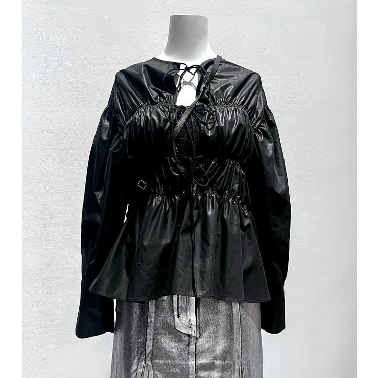Back Ribbon Shirring Blouse | LE CIEL BLEU outlet | 詳細画像9 