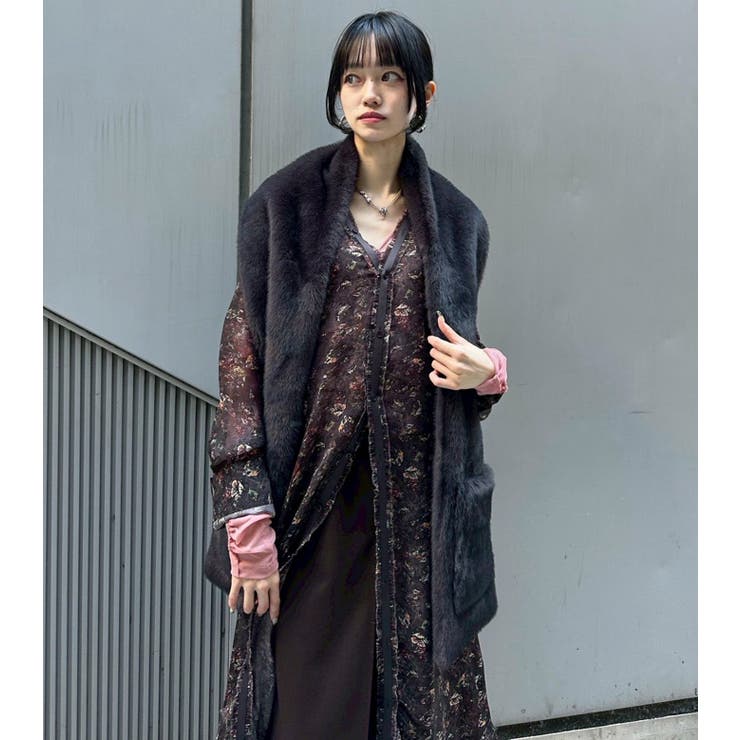 Faux Mink Scarf | LE CIEL BLEU outlet | 詳細画像5 