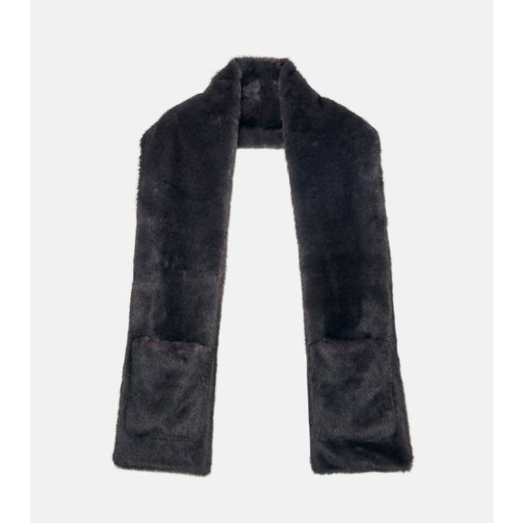 Gray | Faux Mink Scarf | LE CIEL BLEU outlet