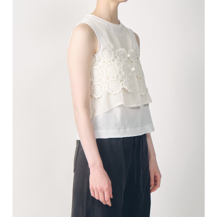 Hand-Crocheted F | LE CIEL BLEU outlet | 詳細画像3 