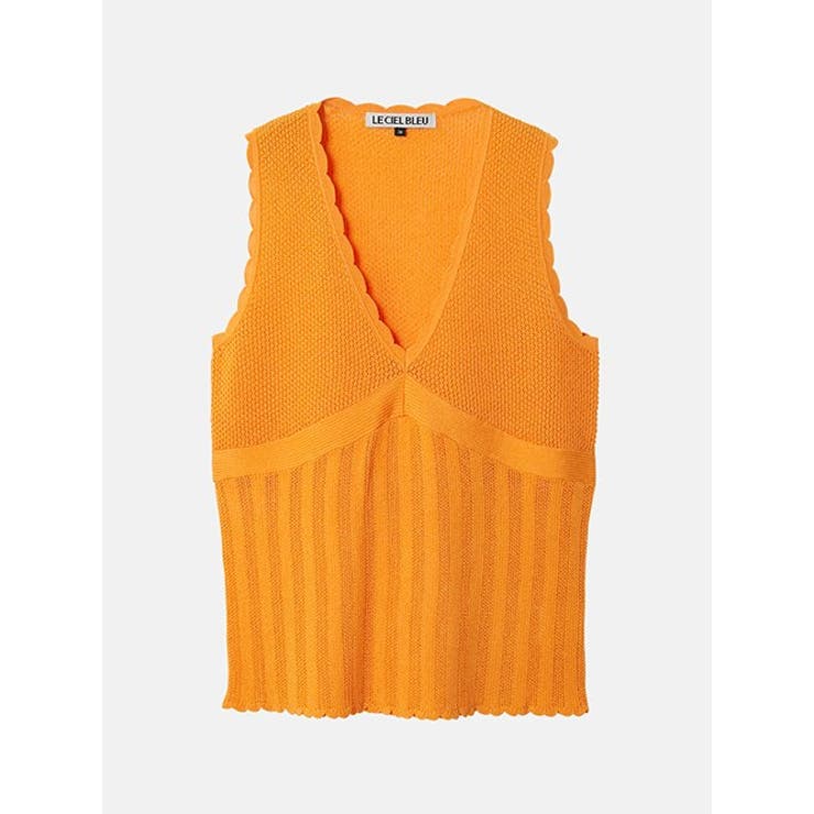 Orange | Sleeveless Lace | LE CIEL BLEU outlet