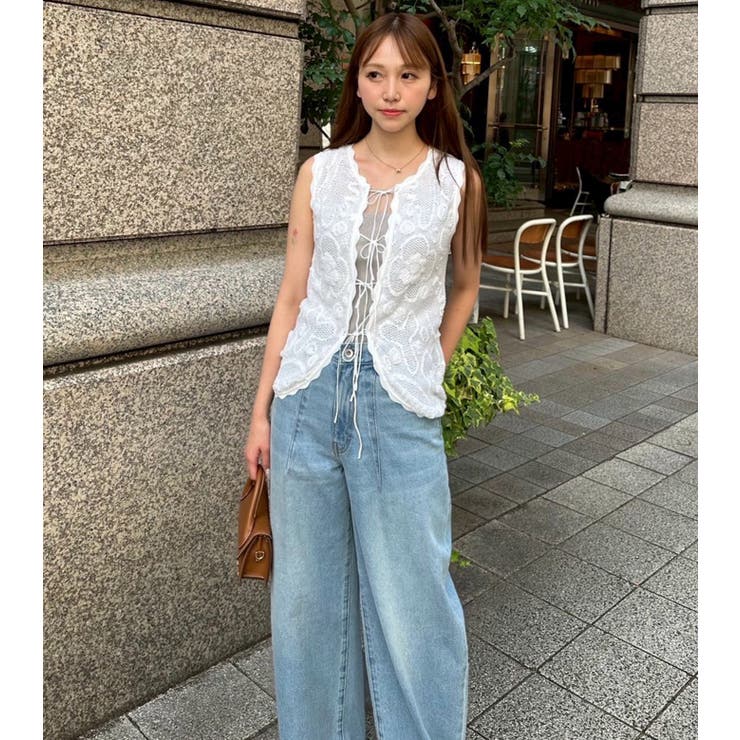 Jacquard Knit Ve | LE CIEL BLEU outlet | 詳細画像1 