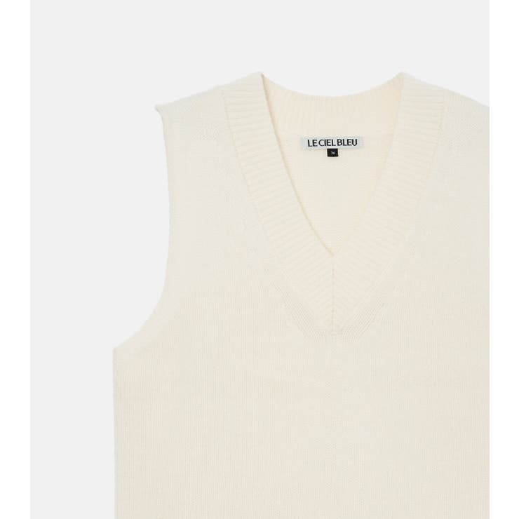 V-Neck Knit Vest | LE CIEL BLEU outlet | 詳細画像4 