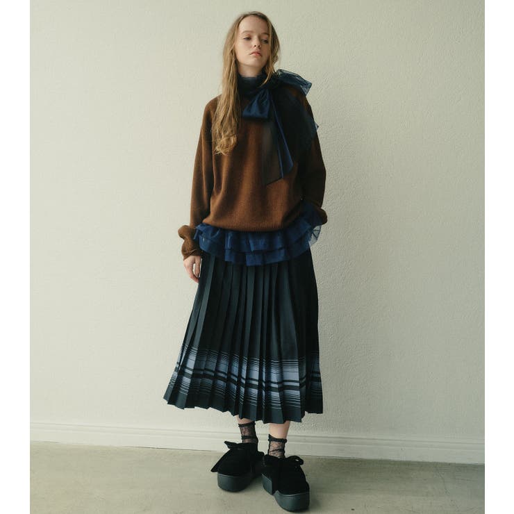 V-Neck Knit Pull | LE CIEL BLEU outlet | 詳細画像2 