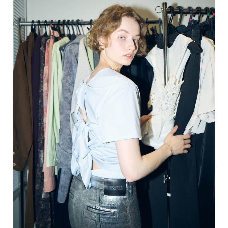 Bow Tie Back T-S | LE CIEL BLEU outlet | 詳細画像11 